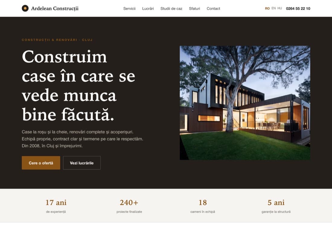 Pro: Un site construit pe măsură, care crește lună de lună.